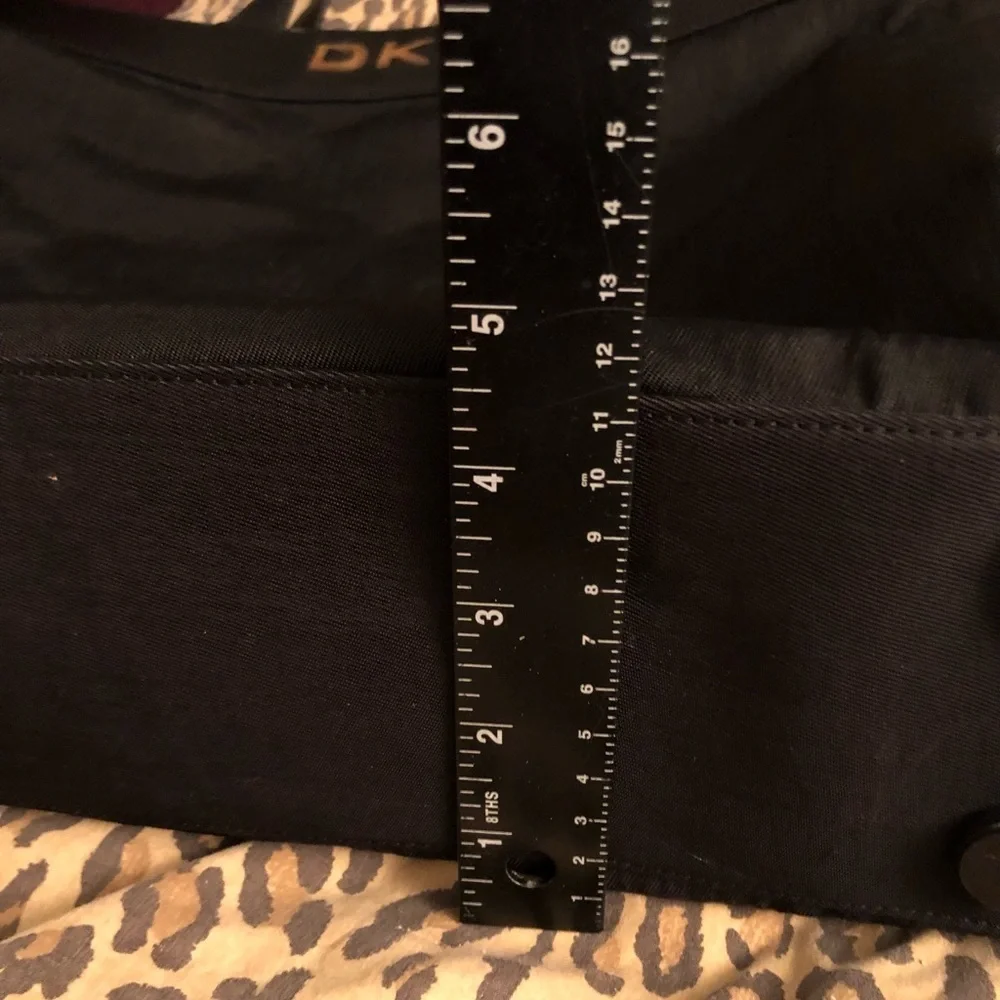 DKNY Donna Karen black Soft sided Commuter Bag/ Briefcase Great shantung Fabric